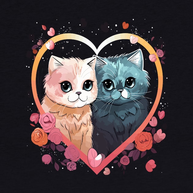 Exotic Shorthair Couple Valentine by JH Mart